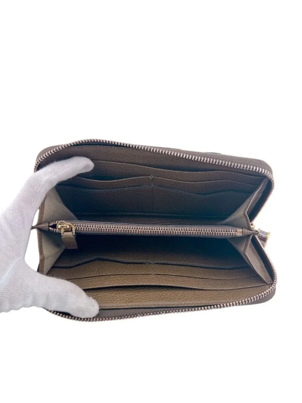 Bvlgari B.zero1 Leather Wallet Brown